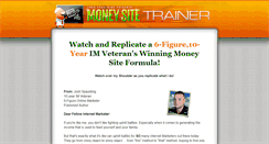 Desktop Screenshot of moneysitetrainer.com