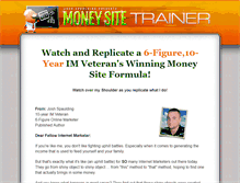 Tablet Screenshot of moneysitetrainer.com